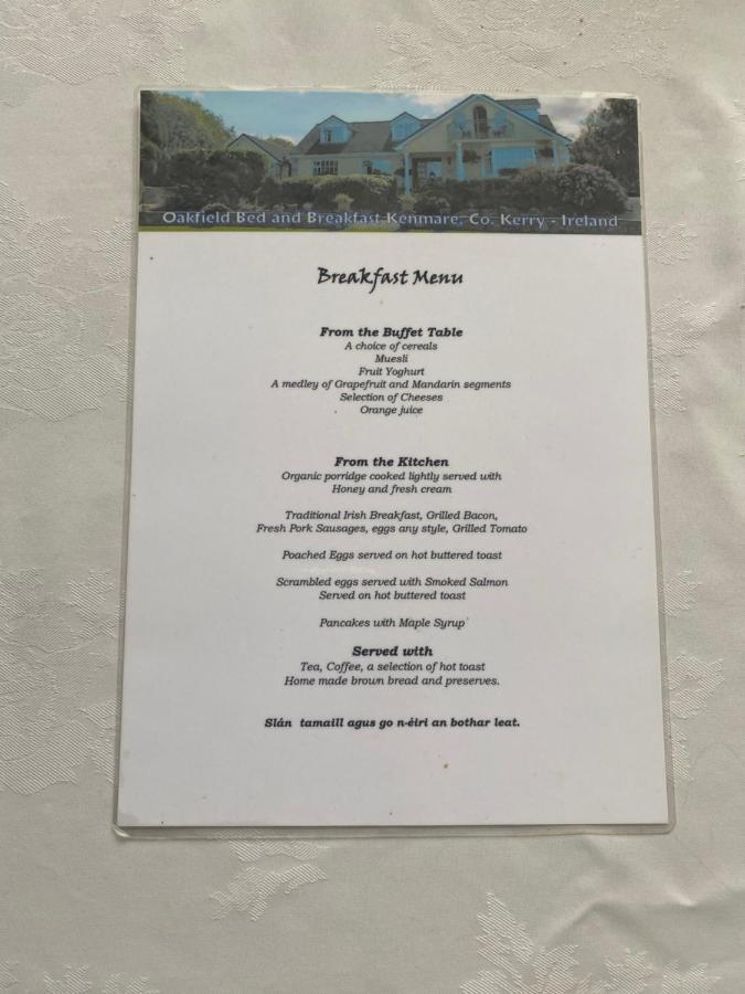 Bed and Breakfast Oakfield Kenmare Zewnętrze zdjęcie